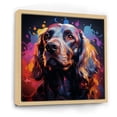 thumbnail image 2 of Designart "Artistic Cocker Spaniel" Animals Dog Floater Framed Canvas Art Print, 2 of 5