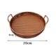 thumbnail image 4 of Cesta Redonda, Bandeja Organizadora, Cesta , Fruta, Plato para Aperitivos, Bandeja para Servir para Cocina, Dormitorio, Armario, 20cmx4cm perfecl Bandeja de almacenamiento tejida a mano, 4 of 8