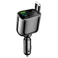thumbnail image 2 of Folding Telescopic Cable Car Charger Fast Charging Car Charger, 2 of 9