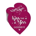 thumbnail image 1 of Inkdotpot Kiss The Miss Goodbye Bridal Shower Bottle Tag Real Silver Foil Favor Hang Tags Pack Of 100, 1 of 6