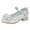 Silver, variant on Fozruso Sparkling Crystal Girls Sandals Soft Sole Shoes For Toddler Kids Comfortable Dressy Casual Lightweight Footwear(3 12Y),Sizes 9.5 Little Kid 3-3.5 Years(Blue)