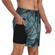 thumbnail image 2 of Fotbe Blue Color Cactus Traje de Baño para Hombre – Shorts de Natación de Secado Rápido con Forro y Bolsillos-Medium, 2 of 6