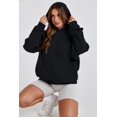 thumbnail image 3 of Sudaderas con capucha Anoumcy Comfort de forro polar de gran tamaño con capucha gris S, 3 of 6