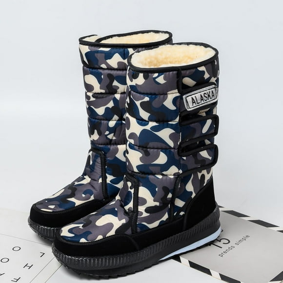 LSLJS Snow Boots for Men, Men's Snow Boots Winter Ankle Short Bootie Footwear Warm Shoes, Work Boots