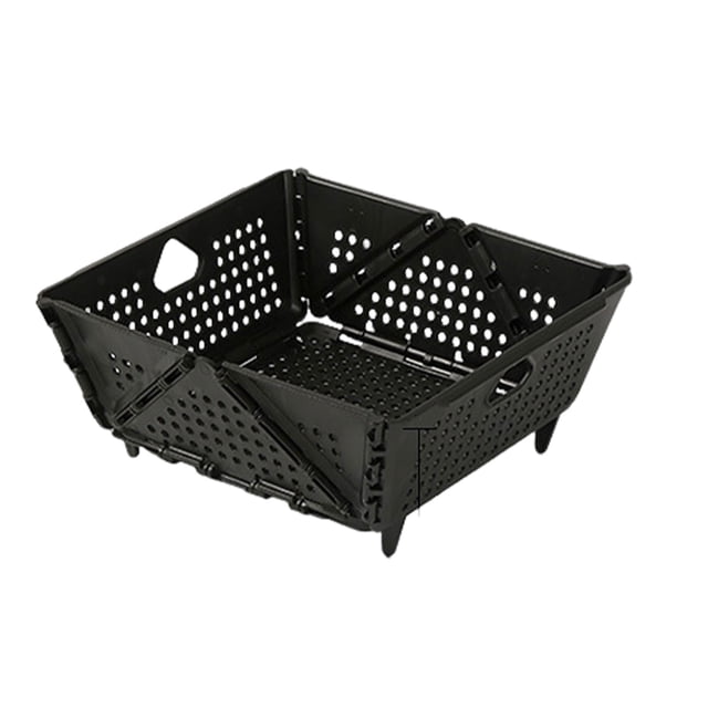 Yuarrent Cesta de cocina compacta para organización de encimeras. El gran espacio puede acomodar fácilmente muchos artículos. Cocina y Comedor negro