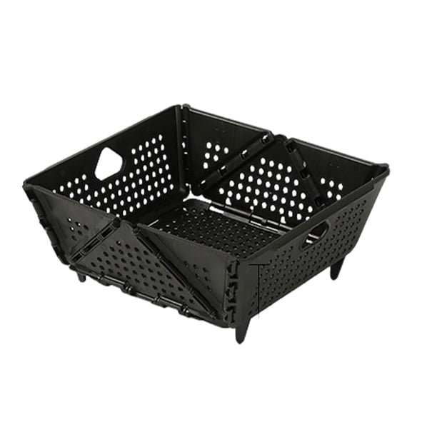 Bearachild Cesta de cocina compacta para organización de encimeras. El gran espacio puede acomodar fácilmente muchos artículos. Cocina y Comedor negro