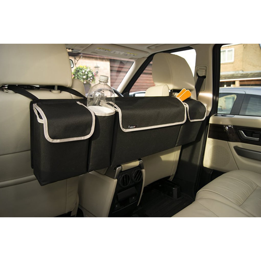 High Capacity Oxford Car Seat Back Organizer For Interior Accessories 90x25x12cm