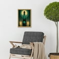 thumbnail image 2 of Art Deco Lighthouse Great Gatsby Moonlight Emerald Artwork Framed Wall Art Print A4, 2 of 4