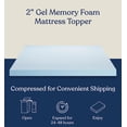 thumbnail image 2 of Delara 2 Inch Gel Infused Memory Foam Mattress Topper with Cooling Cover, Certipur-US Certified High-Density Cooling, Ventilated Design for Better Airflow, Memory Foam Mattress Toppers & Cooling Cover, 2 of 5