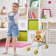 thumbnail image 2 of LAICAIW Baby Doll Stroller, Foldable Doll Stroller, Baby Doll Carriage, Realistic Convertible Doll Pram, Toy Baby Stroller, Creative Baby Doll Stroller Play Set for Toddler and Girls, Nuturing and R, 2 of 7