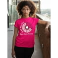thumbnail image 3 of Breast Cancer Support Faith Hope Love Sunflower Daisy Women's T-shirt, 3XL, Cyber Pink, 3 of 6