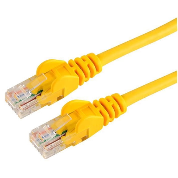 PRO SIGNAL - 0.5m Yellow Cat5e Snagless UTP Ethernet Patch Lead