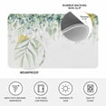 thumbnail image 3 of Weeping Teal Botanical Door Mat Indoor Outdoor, Spring Eucalyptus Leaves Non Slip Welcome Mat with Rubber Backing, Absorbent Fabric Front Door Mats Entryway Rug for Home Patio Entrance 24"x36", 3 of 9