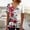 Multicolor(New)G, variant on PNTUTB Women's Short Sleeve Fashion Printed Button Up Ruffled V Neck Casual Loose Pullover T Shirts