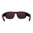 thumbnail image 4 of 90s Classic Wrap Biker Style Driving HD Lens Plastic Sunglasses Shiny Black, 4 of 5