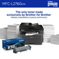 thumbnail image 5 of Brother Wireless MFC-L2760DW Compact Monochrome All-in-One Laser Printer with Copy, Scan and Fax, Duplex and Mobile Printing, Refresh Subscription Ready, 5 of 9