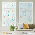 thumbnail image 3 of rabbitgoo Window Privacy Film, Frosted Glass Window Film Decorative, Stained Glass Window Cling, Removable Bathroom Privacy Film for Glass, UV Blocking Heat Control Front Door Covering, 23" x 156", 3 of 10