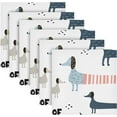 thumbnail image 3 of Coolnut Cute Dachshund Dog Cloth Napkins Set of 6, Reusable Washable Polyester Dinner Table Napkins for Family, Weddings, Parties, Home Decor, 20 x 20 Inch Washcloth Gift, 3 of 7
