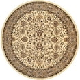 thumbnail image 1 of Unique Loom Kashan Traditional Floral Area Rug, 8 Feet, Ivory/Tan, 1 of 2