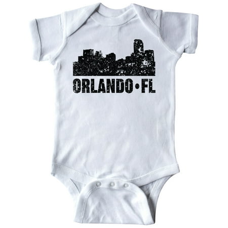 

Inktastic Orlando Skyline with Grunge Gift Baby Boy or Baby Girl Bodysuit