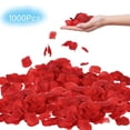 thumbnail image 2 of 1000 Pack Rose Petals, Artificial Fake Rose Petals Decoration, Great for Romantic Night, Engagement, Party, Event Flower Decorations, Marry Me Proposal Weddings, 1.77x1.77inch, Red, 2 of 10
