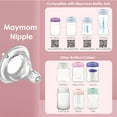 thumbnail image 4 of Maymom 2nd Gen. Silicone Nipple Fast Flow, 4pc; Compatible with Spectra/Motif Luna/Maymom Widemouth Bottles, 4 of 6