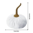 thumbnail image 3 of Boovnll Pumpkin Pillow, Fall Artificial Velvet Pumpkin Decor Throw Pillows Pumpkin Pillows for Bedroom Sofa Couch Thanksgiving Halloween Fall Decor, Fall Decorations for Home, 3 of 5