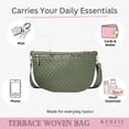 thumbnail image 5 of Kedzie Terrace Woven Crossbody Bag, Green (Women's), 5 of 7
