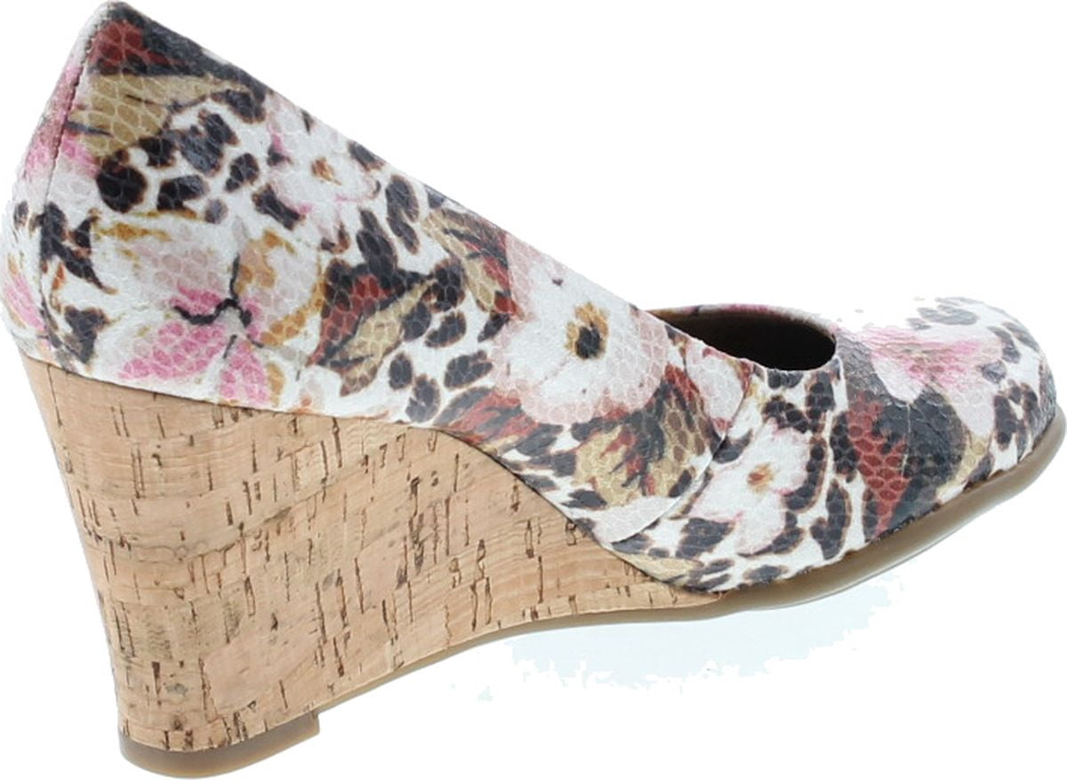 Plum Tree Wedge Sandal, Brown Combo 