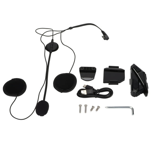 Auriculares Bluetooth para casco, cascos inalámbricos con reducción de ruido, resistentes al agua, respuesta automática, función de Radio FM, para motocicleta