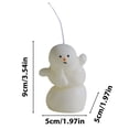 thumbnail image 3 of Xihbxyly Ofertas de Liquidación de Open Box 2 Velas de Muñeco de Nieve, Divertidas Velas Navideñas, Fiestas de Invierno, 3 of 7