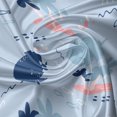 thumbnail image 7 of Ambesonne Underwater Valance & Curtain, Whale Character, 55"x45", Coral and Ceil Blue, 7 of 7