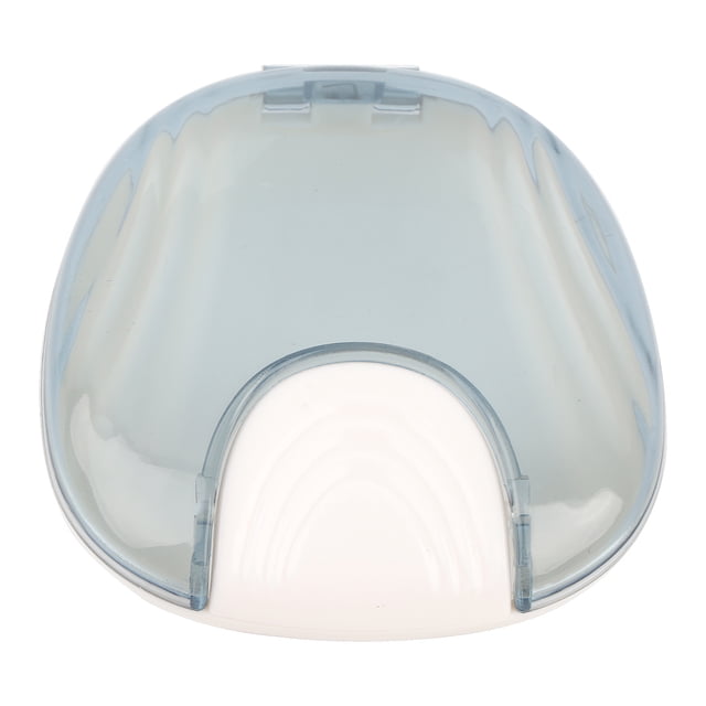 Estuche para retenedores de ortodoncia Nikou portátil resistente al agua color gris y blanco