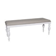 thumbnail image 2 of Liberty Furniture Summer House White Upholstered Dining Bench, 2 of 5