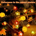 thumbnail image 4 of Pumpkin Maple Leaf Oak Battery Operated String Light 10FT 30 LED Copper Wire Fairy Lights for Indoor Outdoor Autumn Thanksgiving Harvest Festival Christmas Halloween Decor, 4 of 8