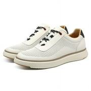 CMR CHAMARIPA High Elevator Shoes - Men's Height Boosting Shoes - Beige Casual Sneakers 6 CM / 2.36 Inches