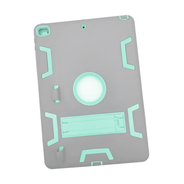 Funda de silicona resistente a los golpes para tableta con portalápices Menta gris
