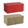 thumbnail image 1 of figatia lovoski 2 Trading Card Deck Box Storage Standard Display Holder Holder Organizer Red Khaki, 1 of 9