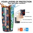 thumbnail image 7 of Christmas 20oz Stainless Steel Mobile Tumbler – Vacuum Insulated Coffee Mug with Lid, Spill-Proof Travel Cup for Hot & Cold Drinks, 7 of 7