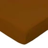 SheetWorld Fitted 100% Cotton Percale Play Yard Sheet Fits BabyBjorn Travel Crib Light 24 x 42, Solid Rust Woven