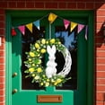 thumbnail image 1 of CUITING Easter Bunny Wreath Festive Floral Decoration For Home Easter & Spring, 1 of 4