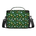thumbnail image 3 of Dinosaur and Volcano Green Pattern Insulated Lunch Box for Women Men, Medium Leakproof Cooler Bag with Adjustable Strap, 10"x6.7"x8", 3 of 6