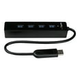 thumbnail image 1 of StarTech.com 4-Port USB 3.0 Hub with Built-in Cable - SuperSpeed Laptop USB Hub - Portable USB Splitter - Mini USB Hub (ST4300PBU3) - Hub - 4 x SuperSpeed USB 3.0 - desktop - for P/N: FCREADMICRO3, MSDREADU3CA, 1 of 6