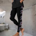 thumbnail image 5 of QIUOMBBP Yoga Leggings for Women Christmas Gifts Stretch High Waist Hip Lift Pants Full Length Workout Legging Tights, Black, M, 5 of 10