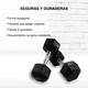 thumbnail image 5 of Set 2 Mancuernas Hexagonales 25lb Pesas Gym Color negro, 5 of 7