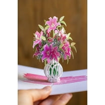 Cardstalked Handmade Pop-Up Lily Greeting Card - Designed by Disabled Veterans - Perfect for Anniversaries, Mother's Day, or Just to Say I Love You!