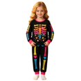 thumbnail image 5 of Kcolen Halloween Gifts Halloween Pajamas Outfit 2 Piece,Cute Halloween Print Long Sleeve Top & Long Pants Fall Winter Sleepwear Set, 5 of 10
