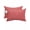 Coral Red, variant on Pack of 2 Outdoor Lumbar Pillow Covers 11x16 Inch, White Waterproof Throw Pillow Covers Set, Farmhouse Burlap Solid White Color Modern Linen Texture Decorative Cushion Cases for Patio Porch Car