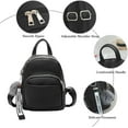thumbnail image 3 of Fashion Mini Backpack Women Small Daypack Girls PU Leather Backpack Travel Purse for Date Daily Use, 3 of 5