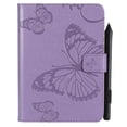 thumbnail image 2 of Kindle Paperwhite Case,Allytech Embossed with Butterfly Folio Stand Wallet Case with Cards/Cash Holder for Kindle Paperwhite (Fits All-New 10th Generation 2018/ All Paperwhite Generations),Purple, 2 of 7